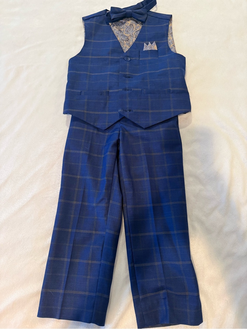 Isaac Mizrahi Boys Suit with Vest and Bow Tie